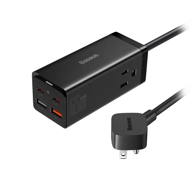 baseus-gan3-pro-6-puertos-regleta-de-enchufes-con-carga-r-pida-65w image 1