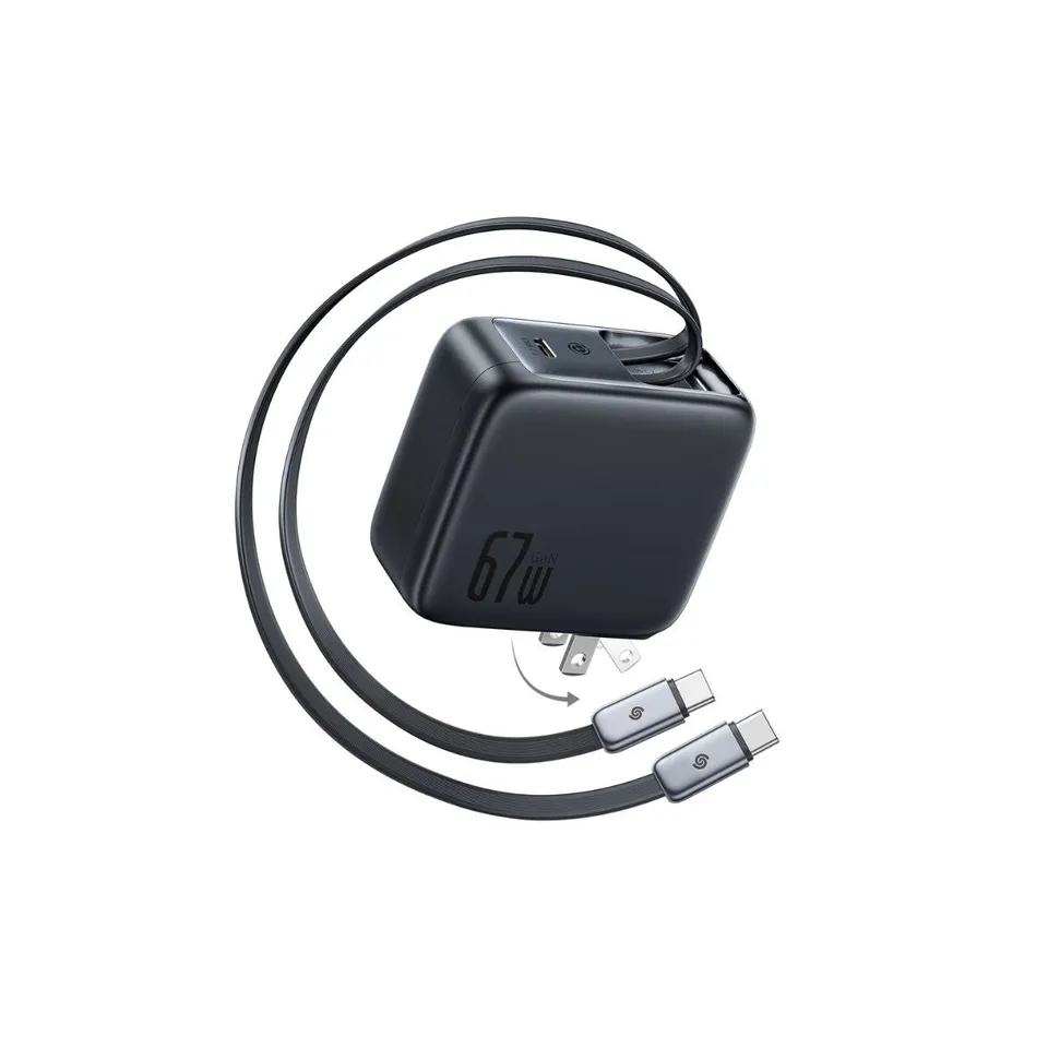 baseus-enercore-cj21-cargador-usb-c-con-cables-retr-ctiles-67w image 1
