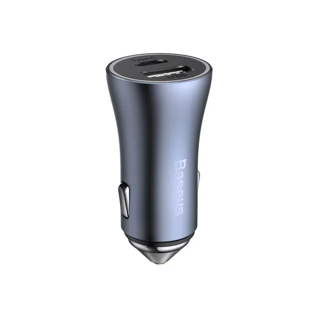 baseus-usb-a-usb-c-car-charger-40w-cargador-coche-doble-puerto-con-contacto-dora image 1