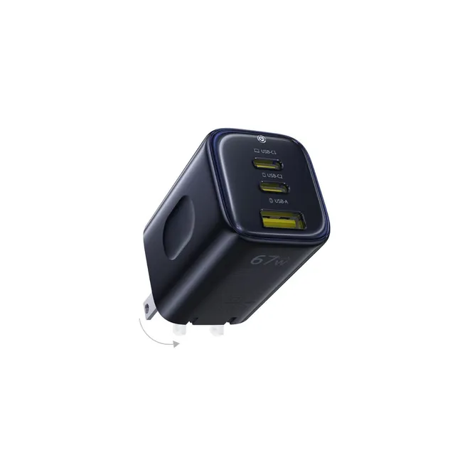 baseus-picogo-ae11-fast-charger-67w-2c-u-cargador-usb-c-plegable image 1