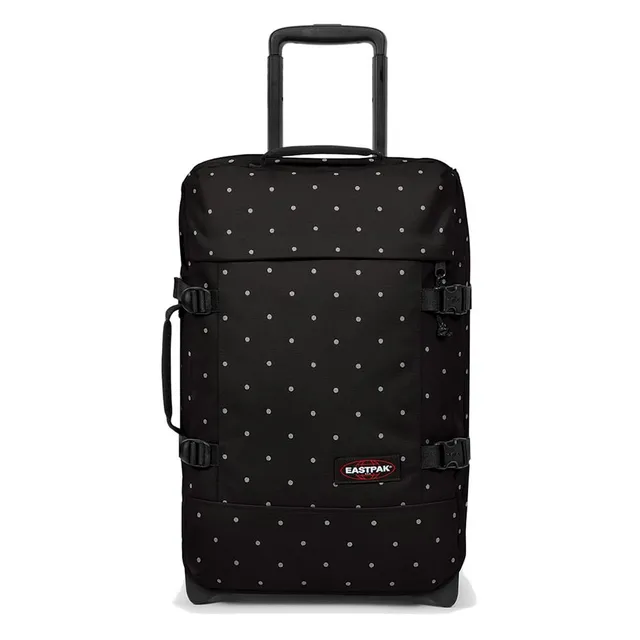 eastpak-tranverz-s-dots-maleta-de-mano-2-ruedas-negro-plata-equipaje-con-candado image 1