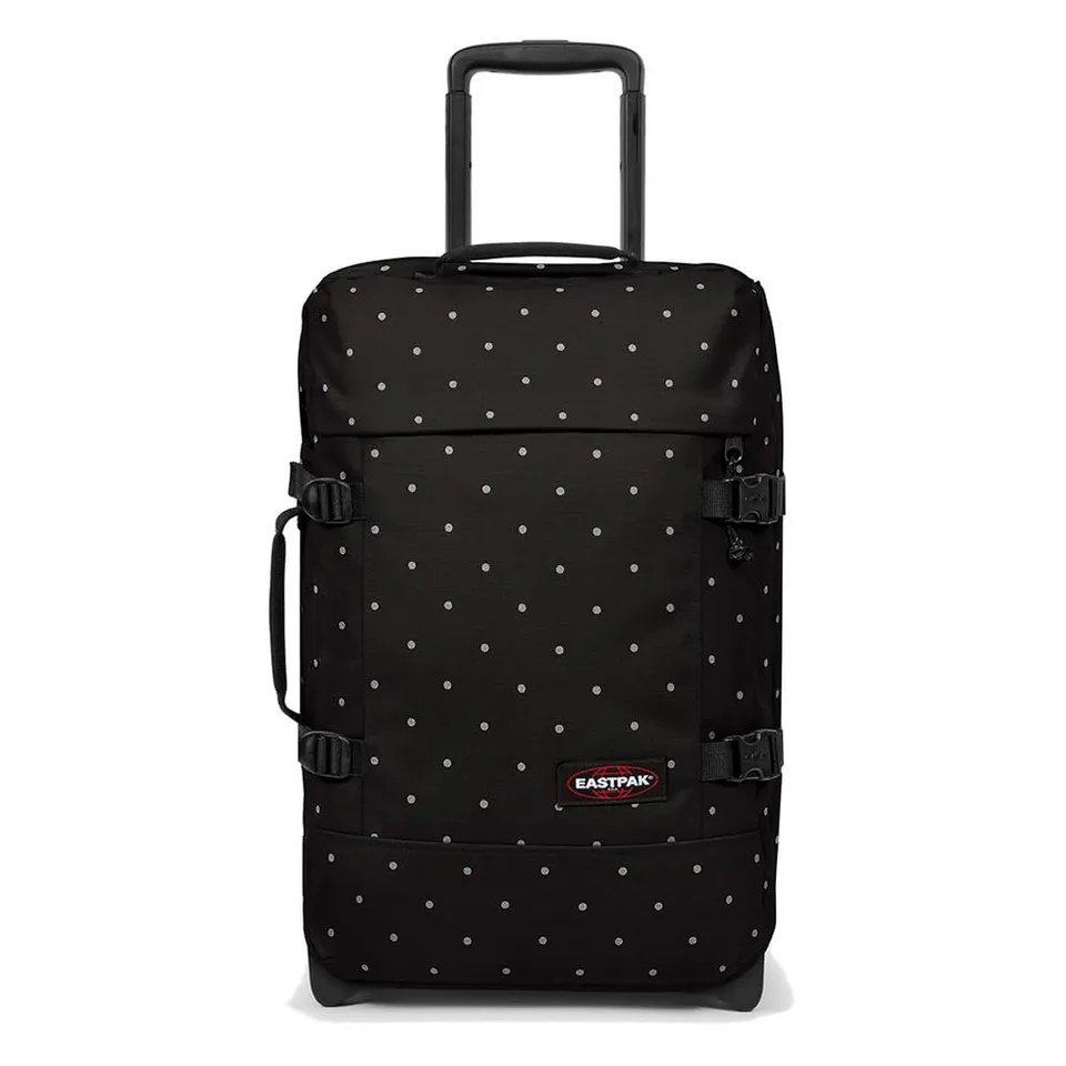eastpak-tranverz-s-dots-maleta-de-mano-2-ruedas-negro-plata-equipaje-con-candado image 1