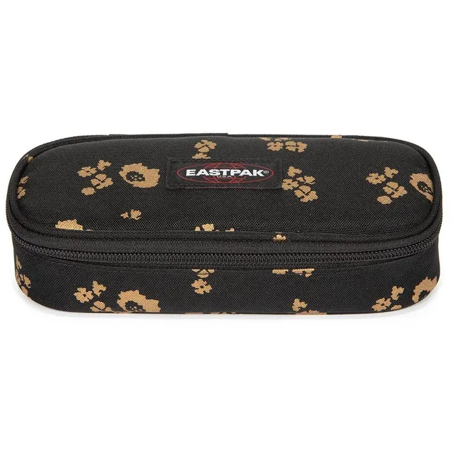 eastpak-oval-single-estuche-22-cm-flower-shine-black-negro image 1