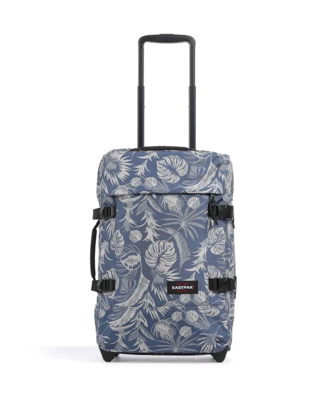 eastpak-tranverz-s-bolsa-de-viaje-con-ruedas-azul-y-beige-equipaje-de-mano-con-c image 1