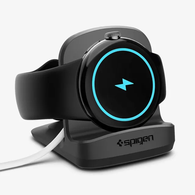 soporte-de-carga-spigen-s354-negro-para-google-pixel-watch image 1
