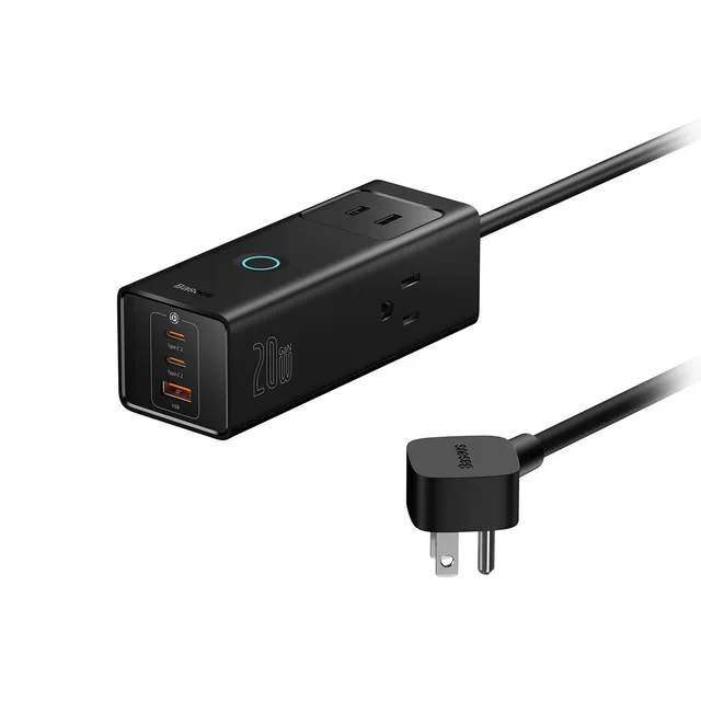 baseus-powercombo-lite-regleta-6-tomas-20w image 1