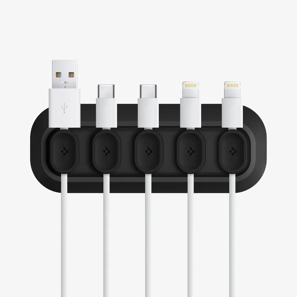 organizador-de-cables-spigen-magnetic-cable-holder-ld101-5-pinzas-peque-as-y-1-g image 1