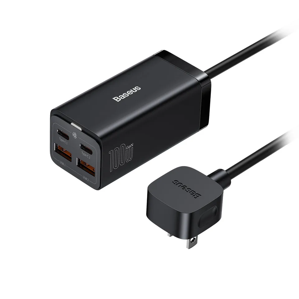 baseus-gan3-pro-cargador-de-escritorio-4-puertos-100w image 1