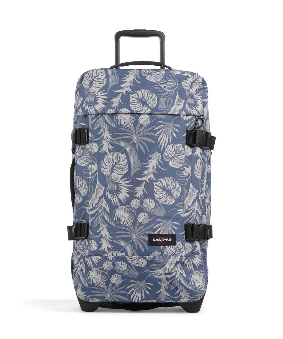 equipaje-eastpak-tranverz-m-brize-blue-beige-maleta-mediana-con-ruedas-y-candado image 1