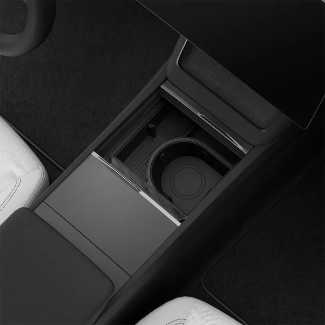 spigen-tesla-series-sliding-center-console-organizer-with-bottle-holder-to220sc image 1