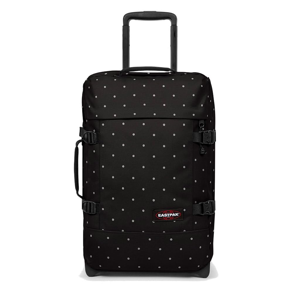 eastpak-tranverz-s-dots-maleta-de-mano-2-ruedas-negro-plata-equipaje-con-candado image 1