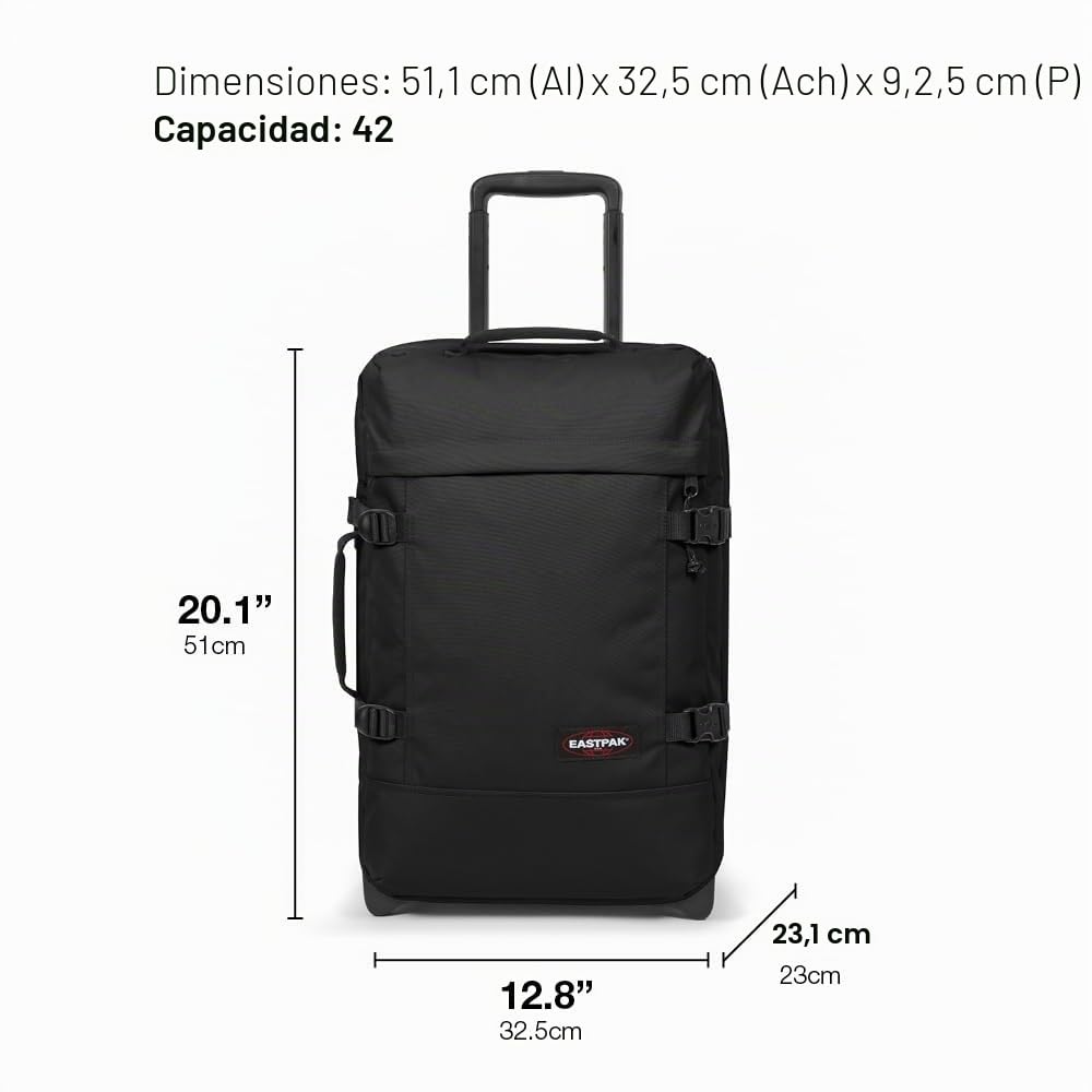 eastpak-tranverz-s-maleta-de-cabina-42l-51x32-5x23-cm-negro image 5
