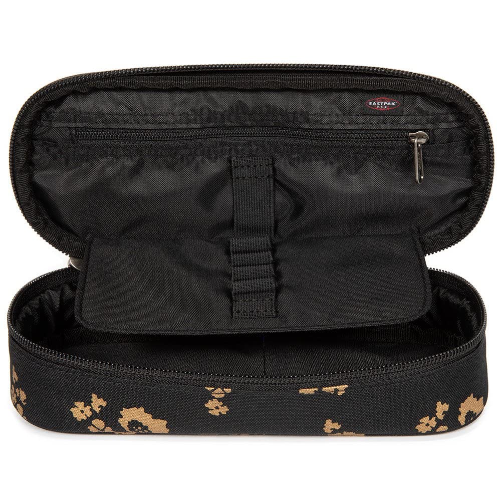 eastpak-oval-single-estuche-22-cm-flower-shine-black-negro image 3