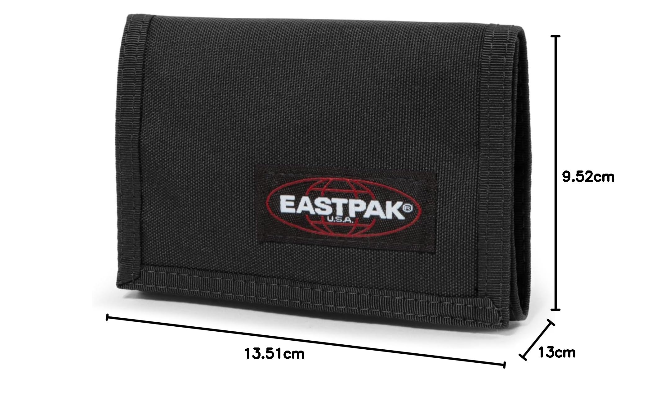 eastpak-crew-single-billetera-black-cartera-cl-sica-de-3-pliegues-con-velcro-y-a image 5