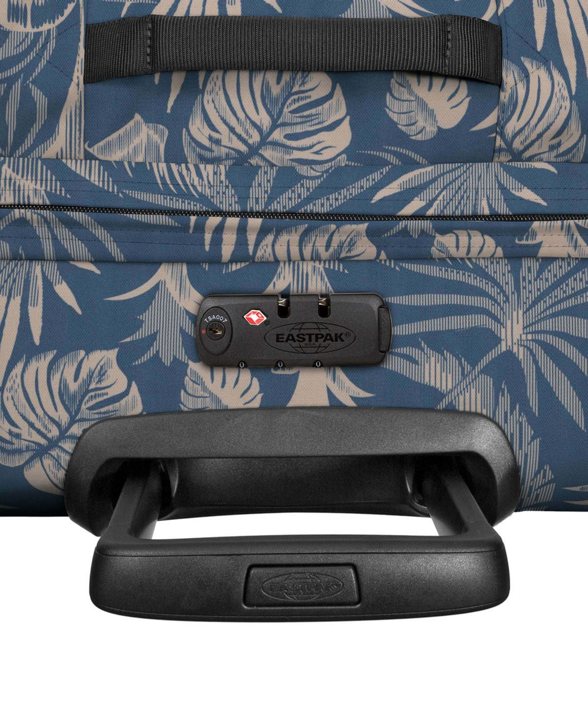 eastpak-tranverz-s-bolsa-de-viaje-con-ruedas-azul-y-beige-equipaje-de-mano-con-c image 5