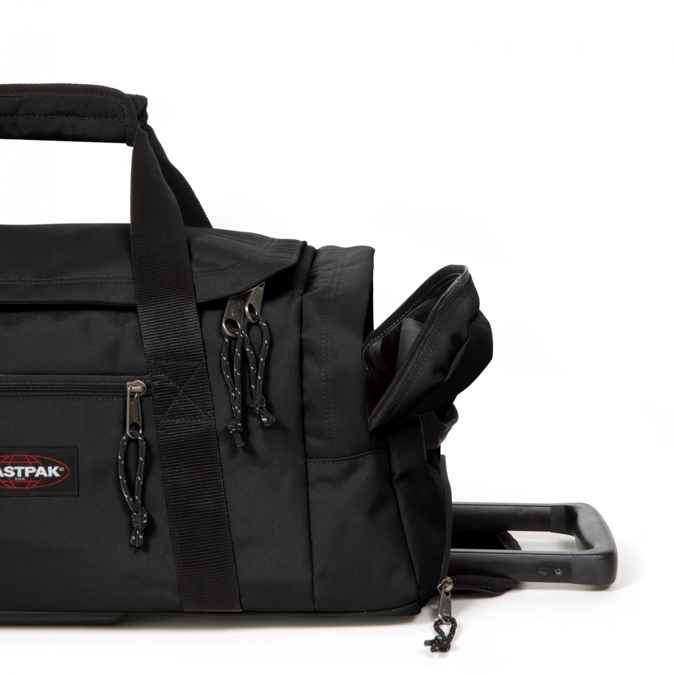 eastpak-leatherface-s-bolsa-de-viaje-41-l-negro-equipaje-de-cabina-con-ruedas image 4