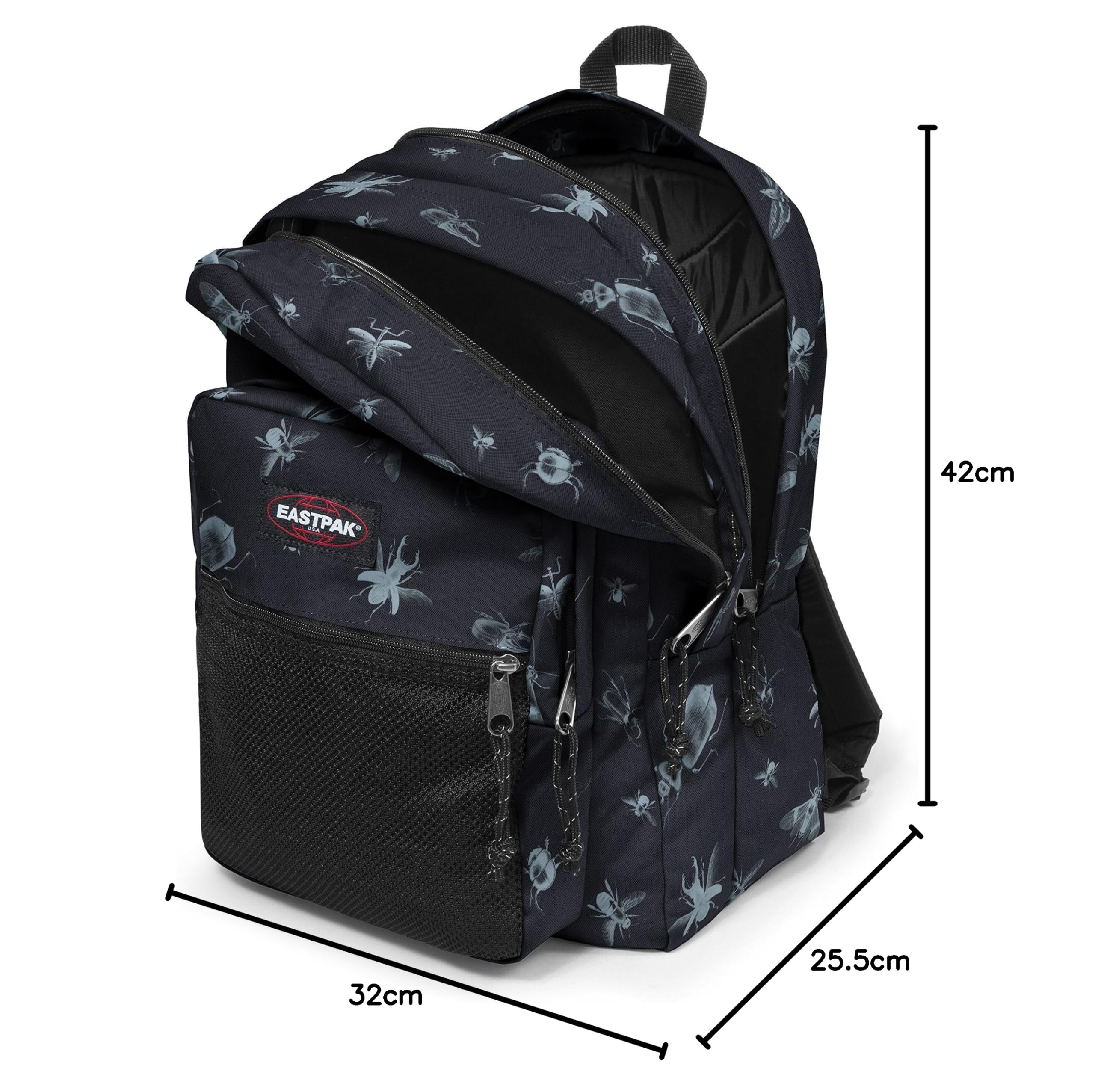 eastpak-pinnacle-mochila-infantil-42-cm-negro-bugged-black image 5