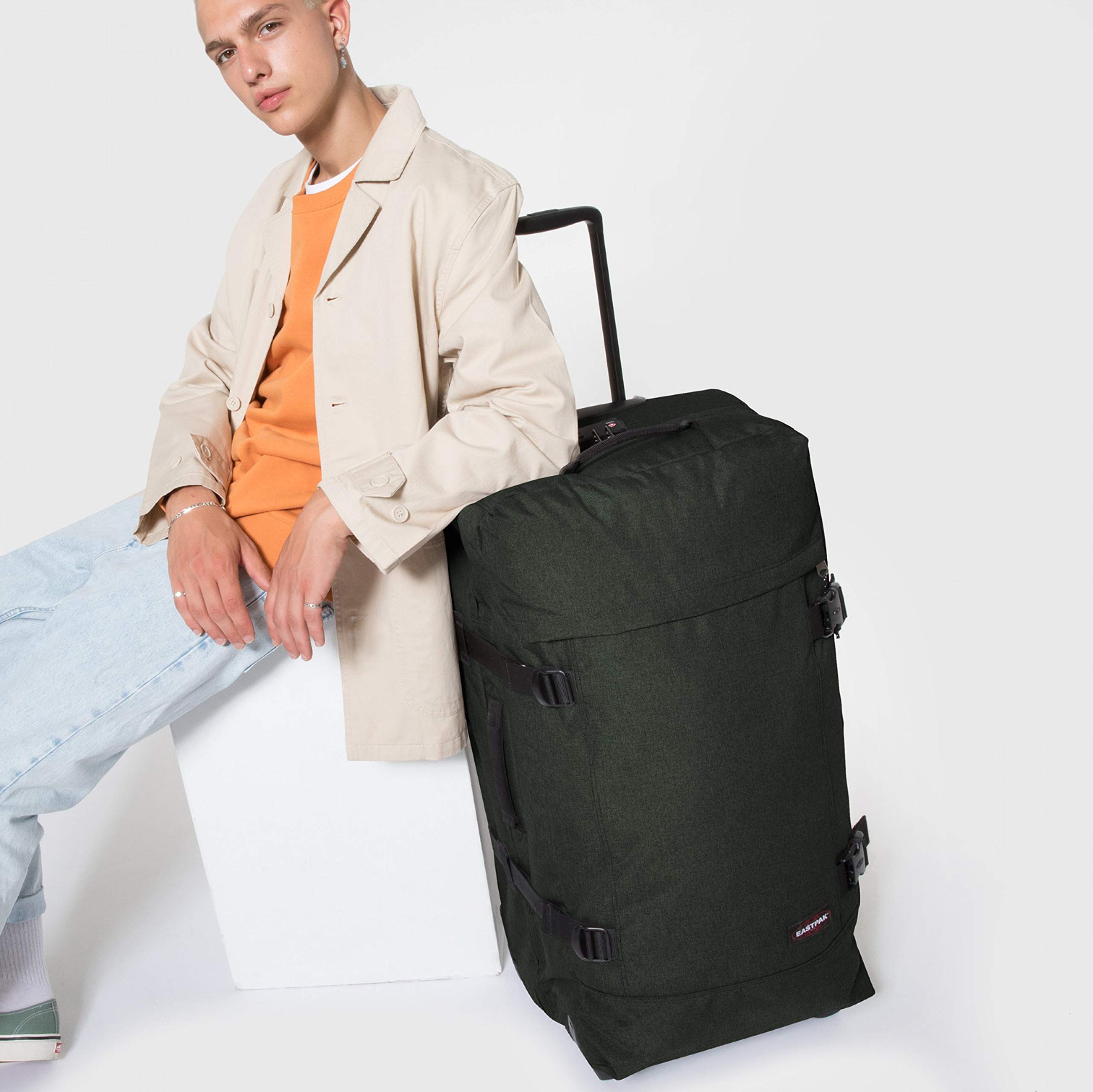 eastpak-tranverz-l-maleta-79cm-121l-verde-crafty-moss-para-viajes-largos image 2