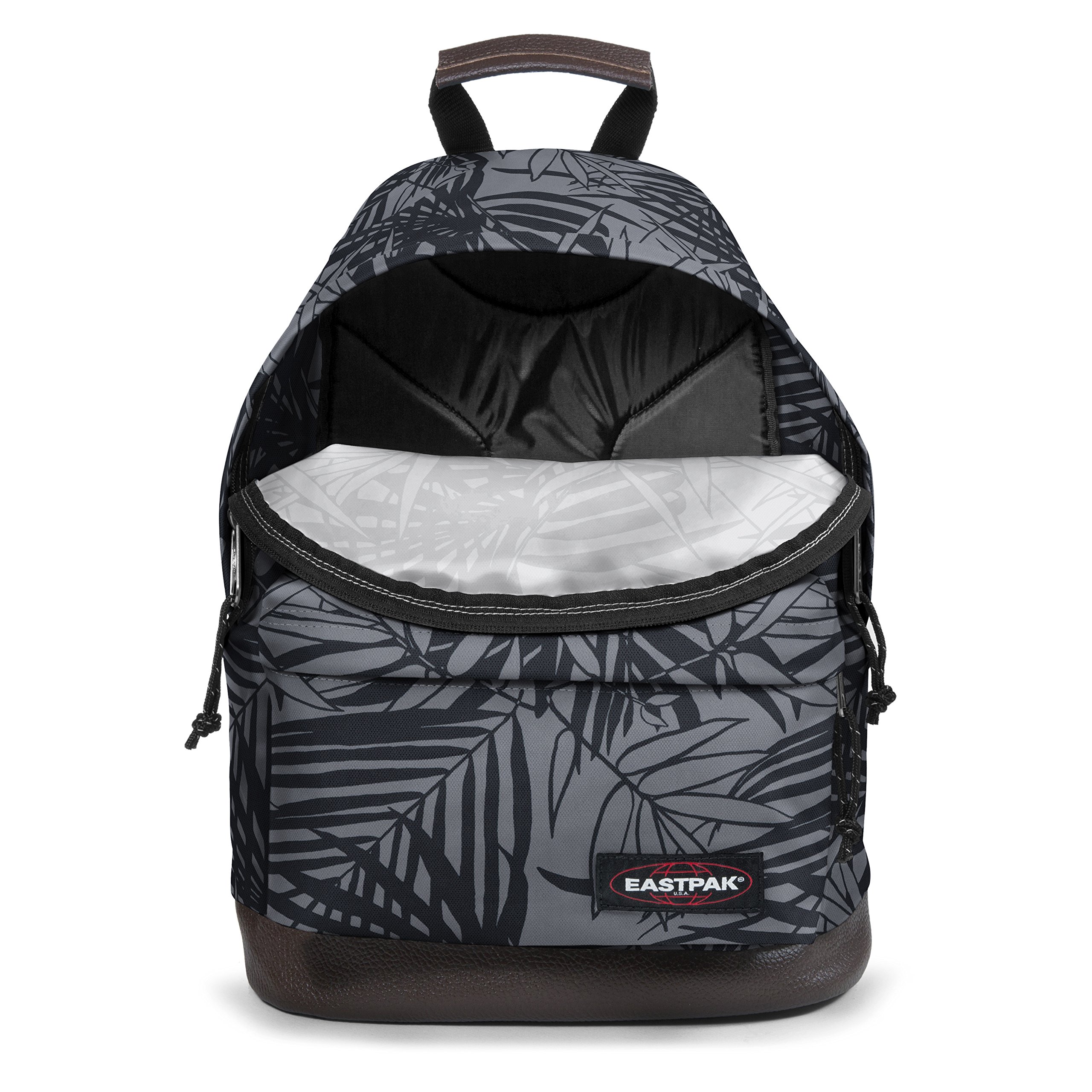 eastpak-wyoming-mochila-24-l-negro-leaves-black-base-de-piel-y-port-til-13 image 3