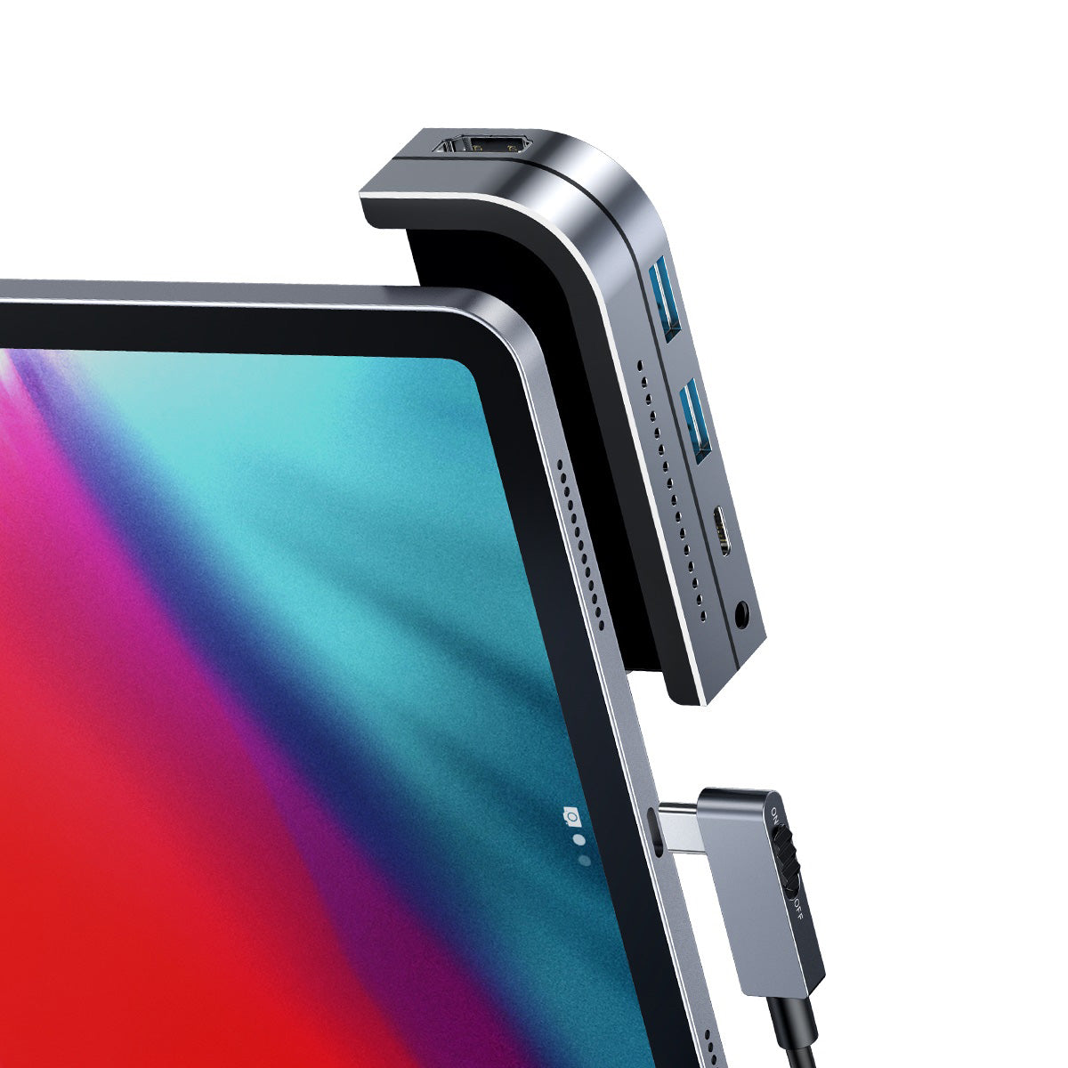 baseus-6-en-1-hub-usb-c-para-ipad-pro-y-air-con-hdmi-4k-usb-3-0-sd-tf-pd-100w image 7