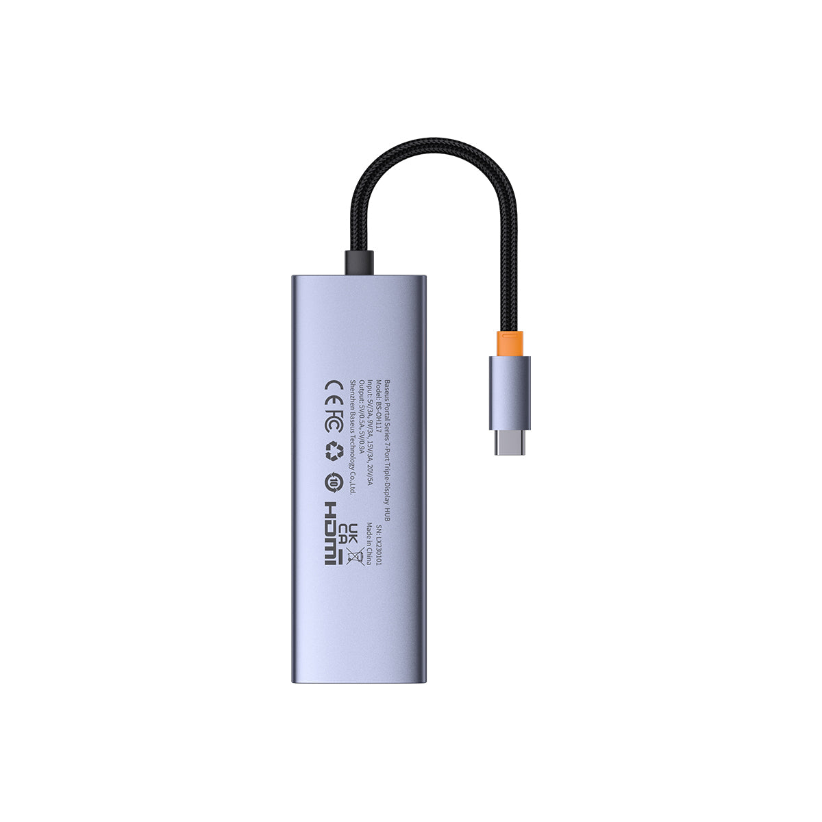 baseus-portaljoy-hub-usb-c-7-en-1-con-triple-salida-de-video-hdmi-dp-para-macboo image 4