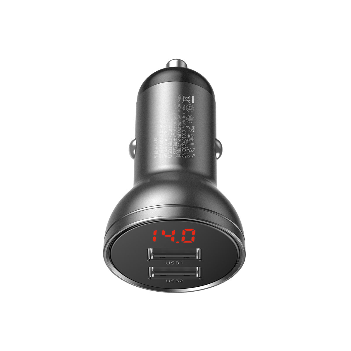 baseus-cargador-de-coche-dual-usb-a-24w-4-8a-pantalla-digital-de-voltaje image 5