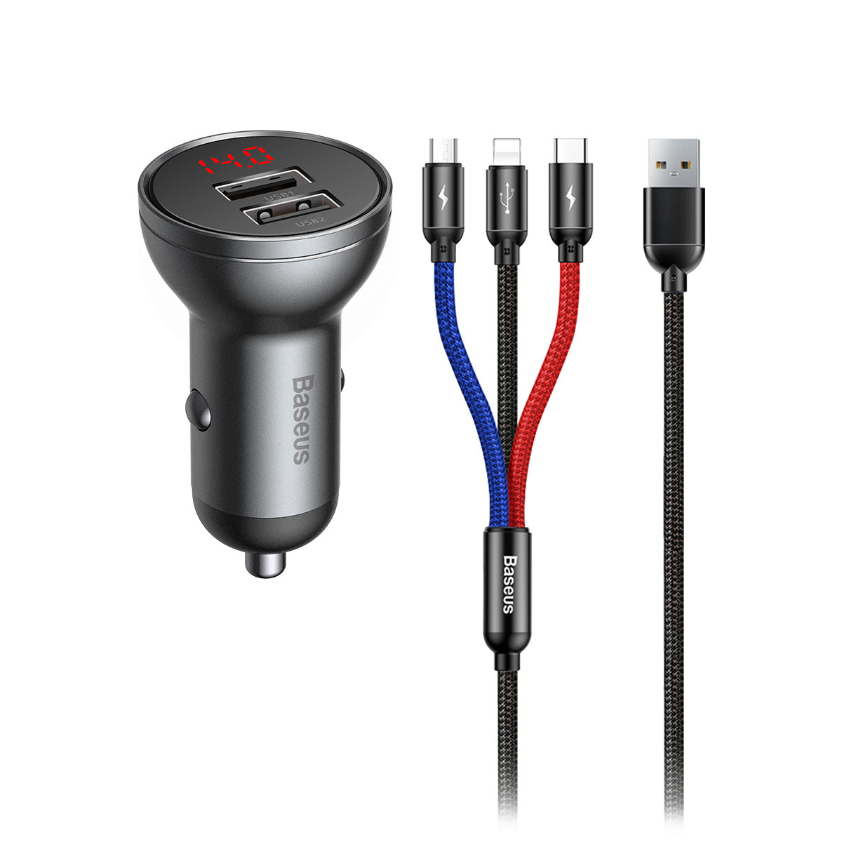 baseus-cargador-de-coche-dual-usb-a-24w-4-8a-pantalla-digital-de-voltaje image 7
