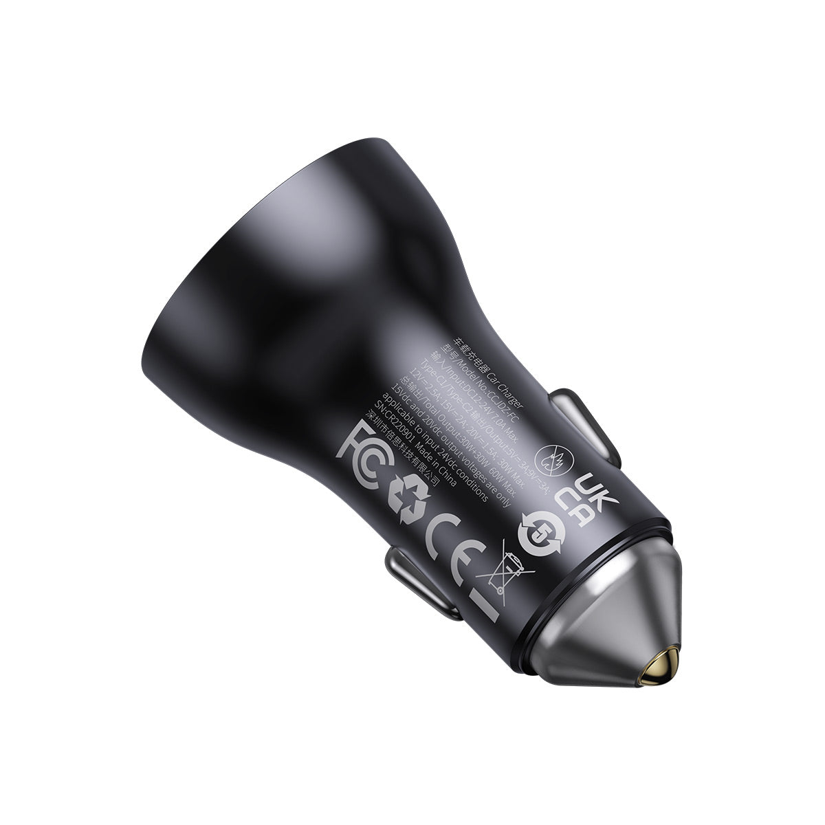 baseus-cargador-de-coche-dual-usb-c-60w image 2