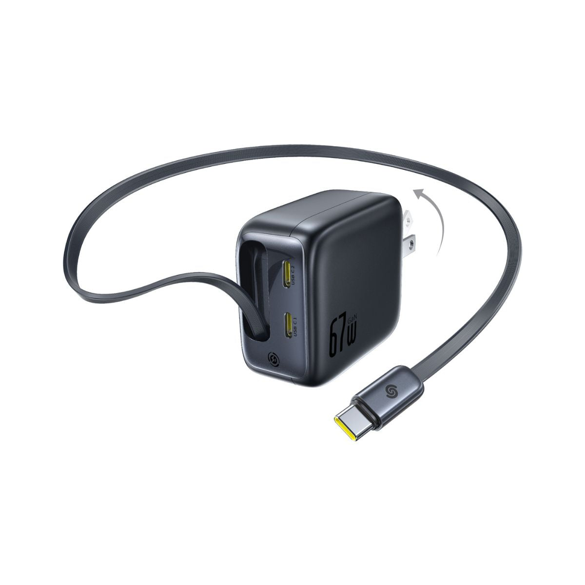 baseus-enercore-cj11-cargador-usb-c-67w-con-cable-retr-ctil image 2