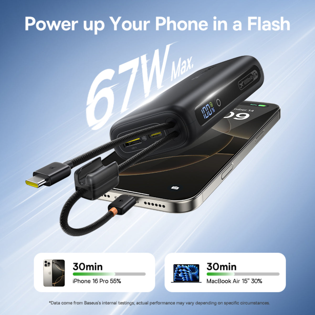 baseus-enerfill-fc41-power-bank-10000mah-67w-con-dobles-cables-integrados image 6
