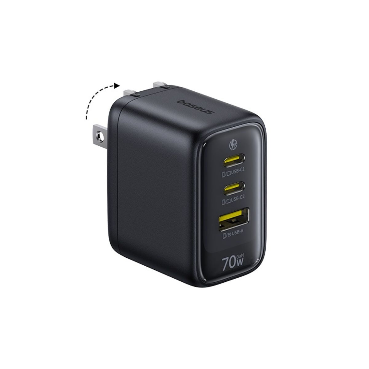 baseus-enerfill-fe22-gan6-fast-charger-2c-u-70w-cargador-usb-c-gan-de-70w image 2