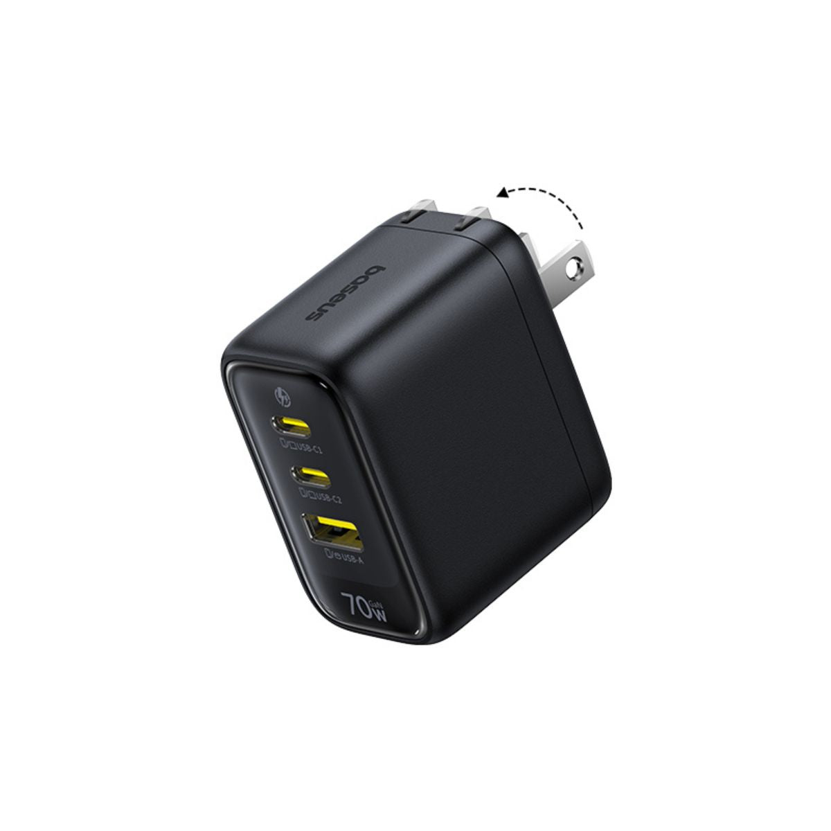 baseus-enerfill-fe22-gan6-fast-charger-2c-u-70w-cargador-usb-c-gan-de-70w image 3