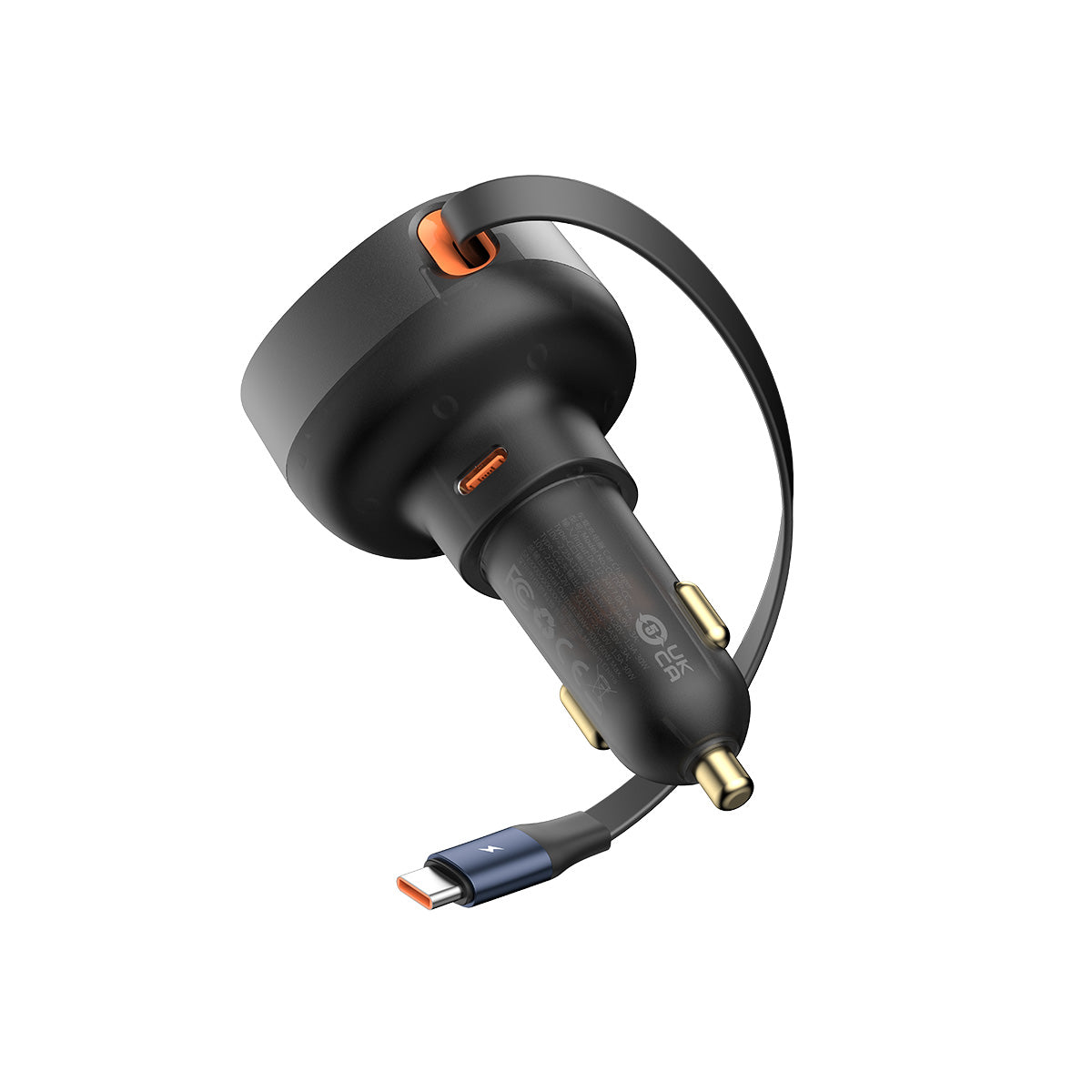 baseus-enjoyment-pro-retractable-usb-c-car-charger-60w-cargador-coche-retr-ctil image 2