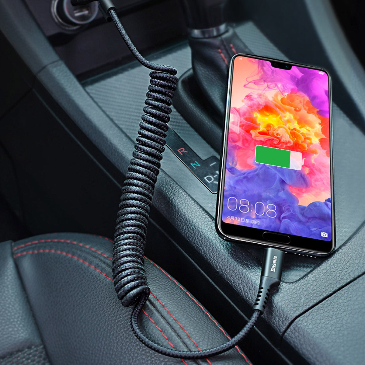 baseus-fish-eye-cable-usb-c-espiral-2a-1m image 7