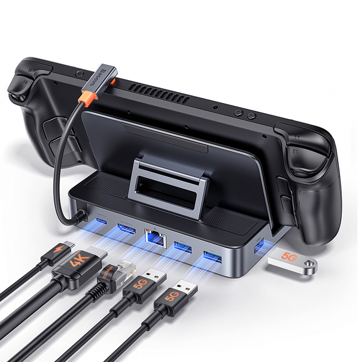 baseus-gamerx-6-puertos-usb-c-docking-station-para-steam-deck image 7