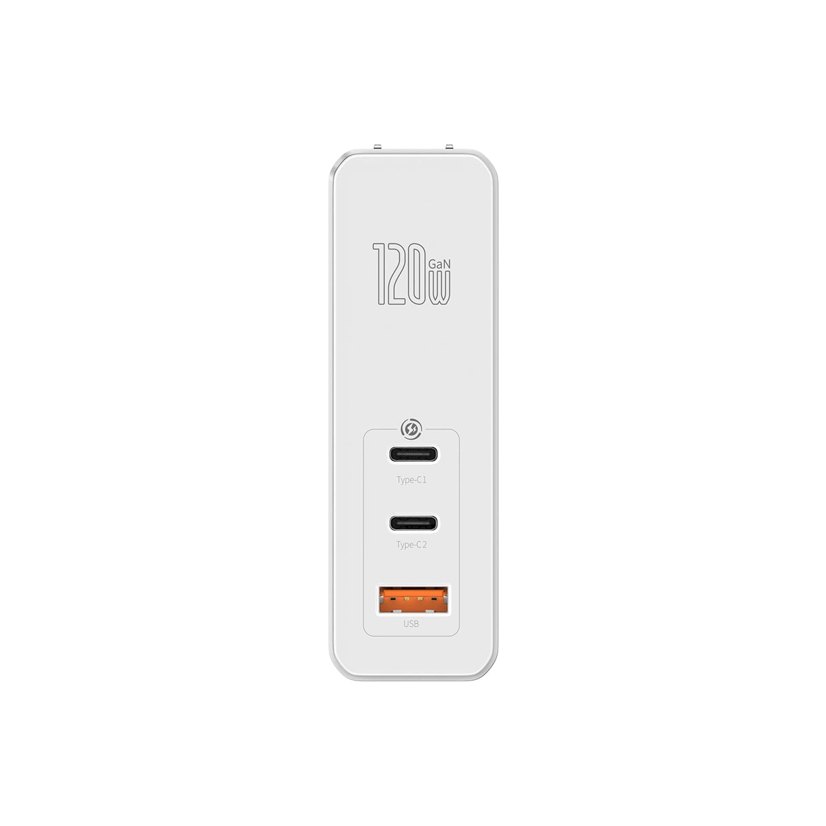 baseus-gan2-pro-3-ports-usb-c-fast-charger-120w-pd-3-0-qc4-foldable-plug-for-lap image 3