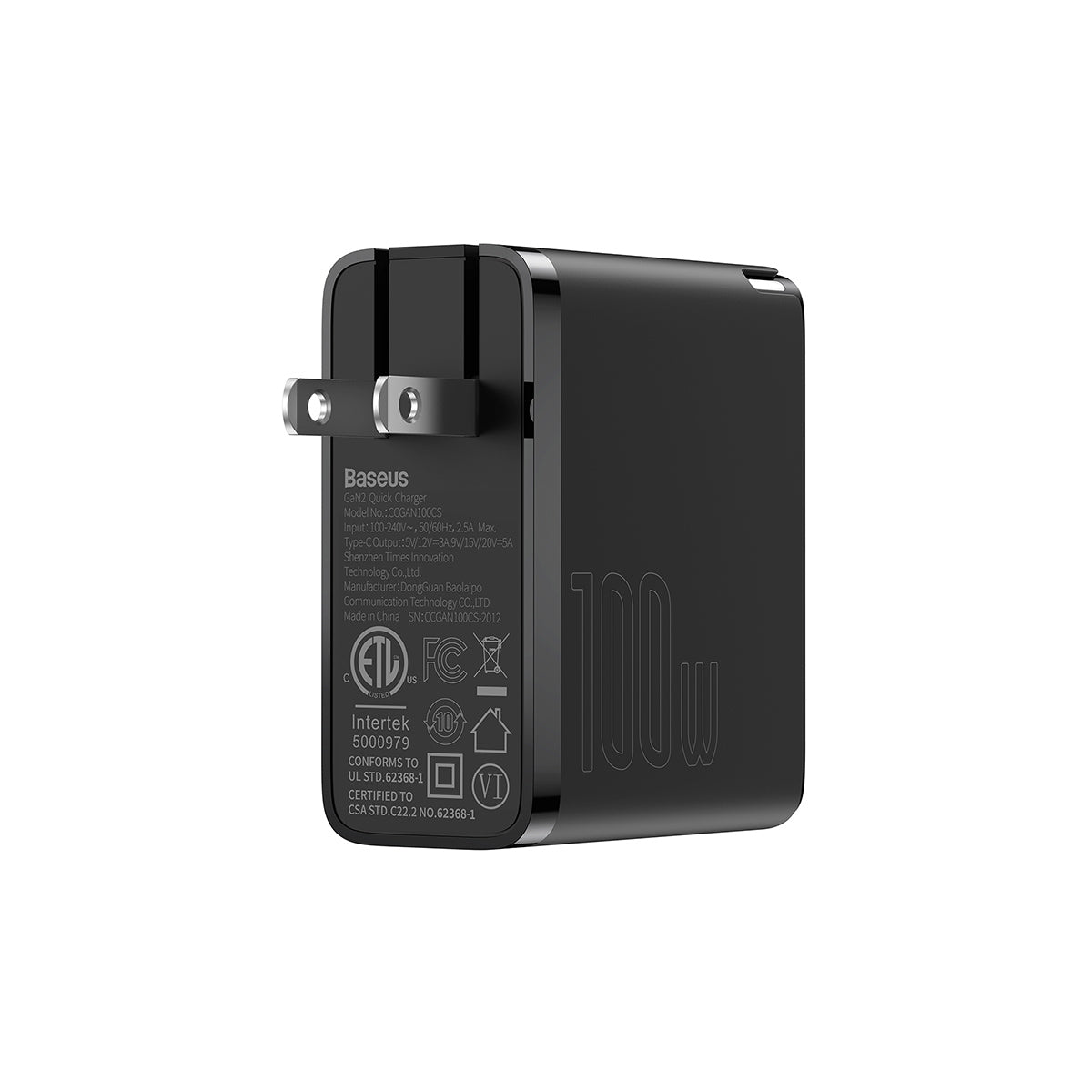 baseus-gan2-usb-c-cargador-de-pared-100w image 2