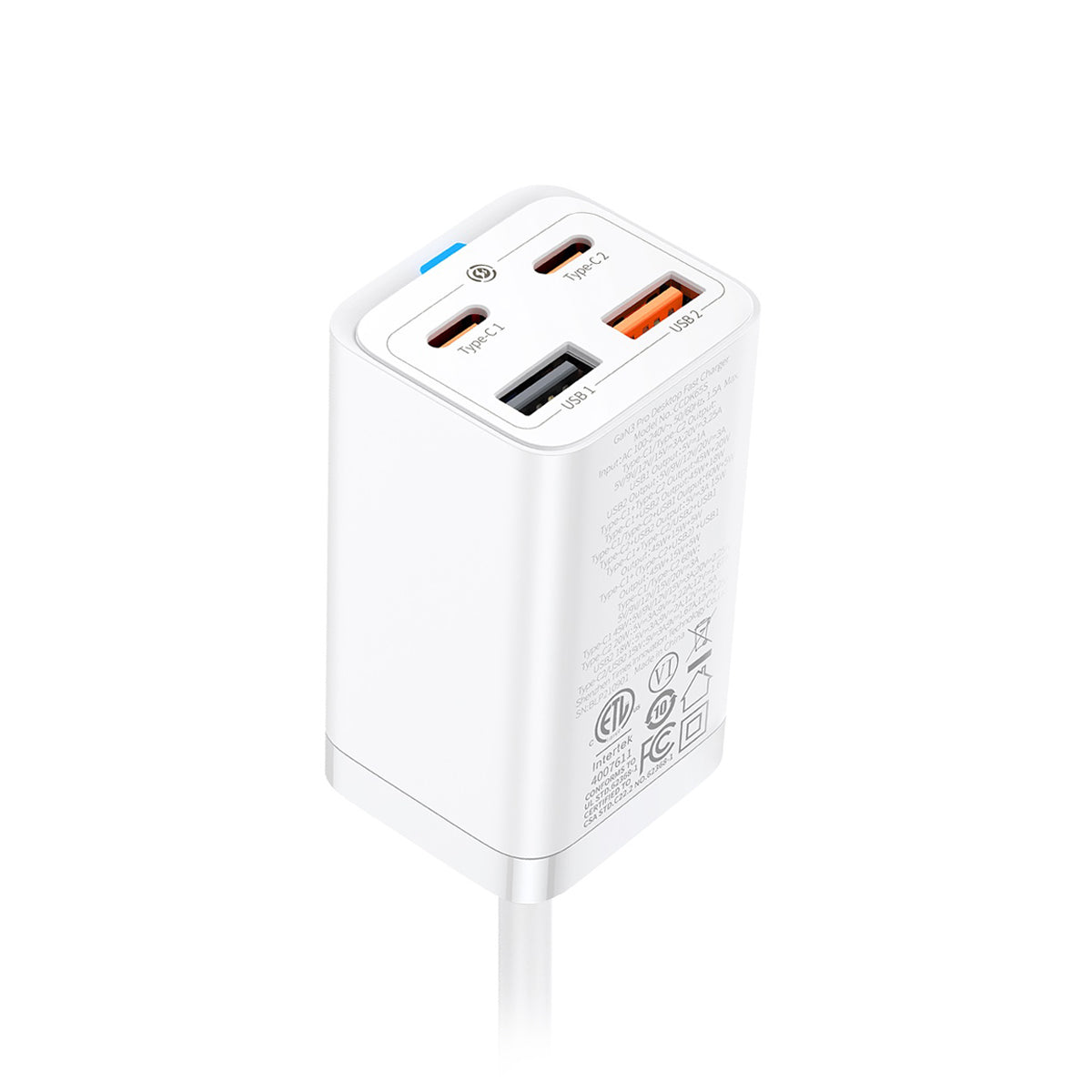baseus-gan3-pro-4-puertos-cargador-de-escritorio-65w image 3