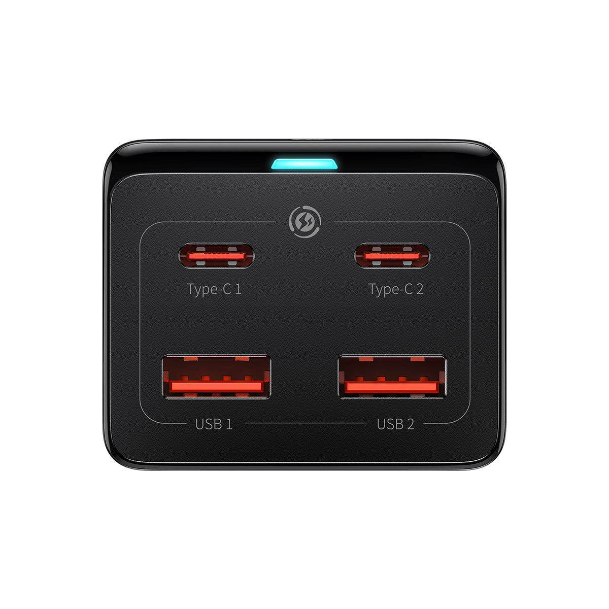 baseus-powercombo-gan3-pro-6-ports-power-strip-100w-desktop-charger-with-ac-outl image 4