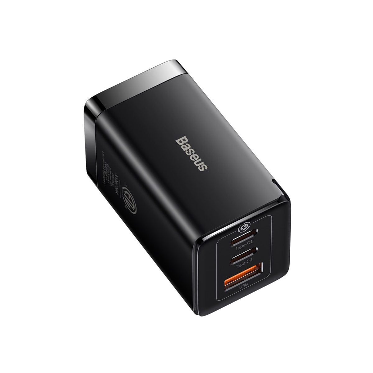 baseus-gan5-pro-cargador-usb-c-65w-3-puertos-gan image 2