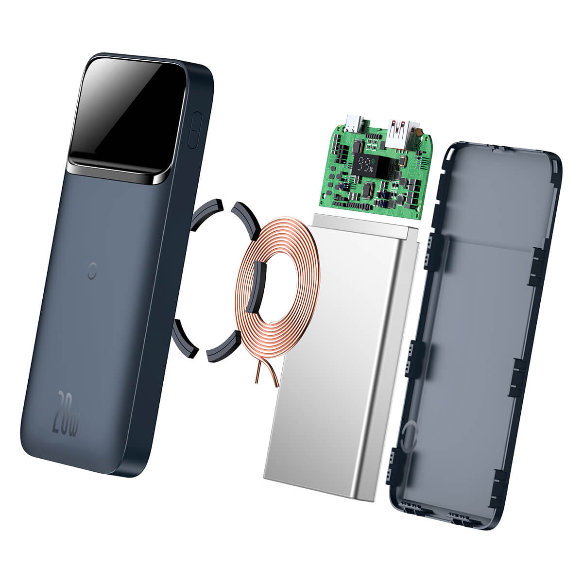 baseus-magnetic-power-bank-20w-10000mah-con-carga-inal-mbrica-magsafe image 7