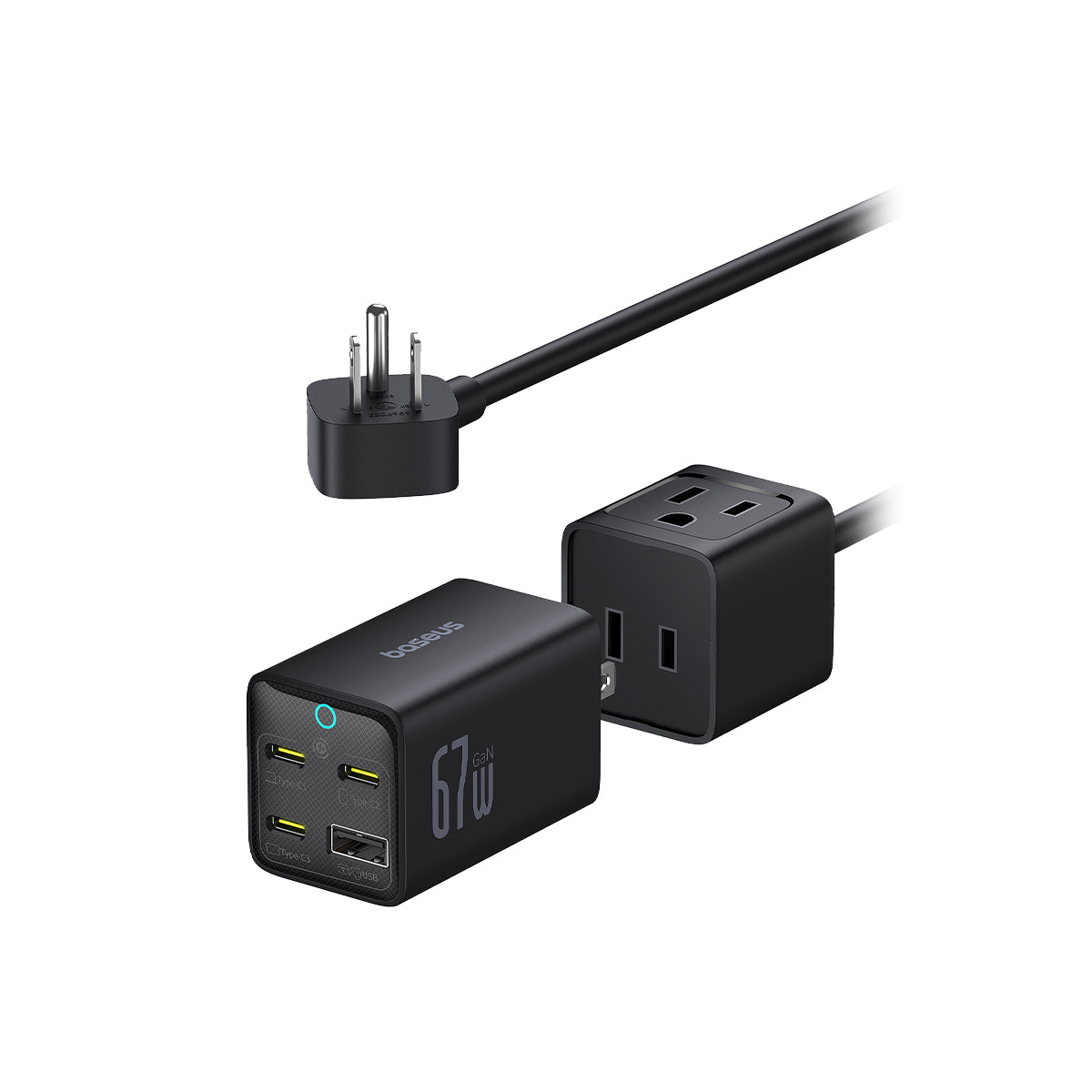 baseus-powercombo-mini-power-strip-ac-1u-3c-67w image 1