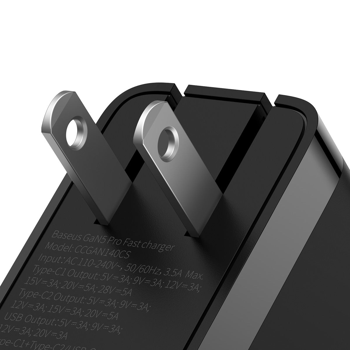 baseus-powermega-cargador-usb-c-de-3-puertos-140w-gan image 5