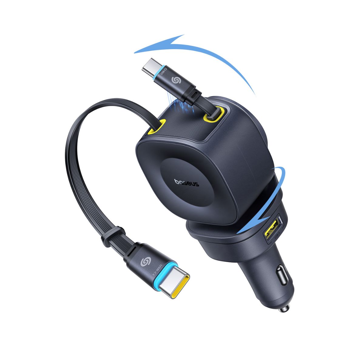 baseus-primetrip-vr2-max-cargador-de-coche-con-cable-retr-ctil-3c-u-163w image 2