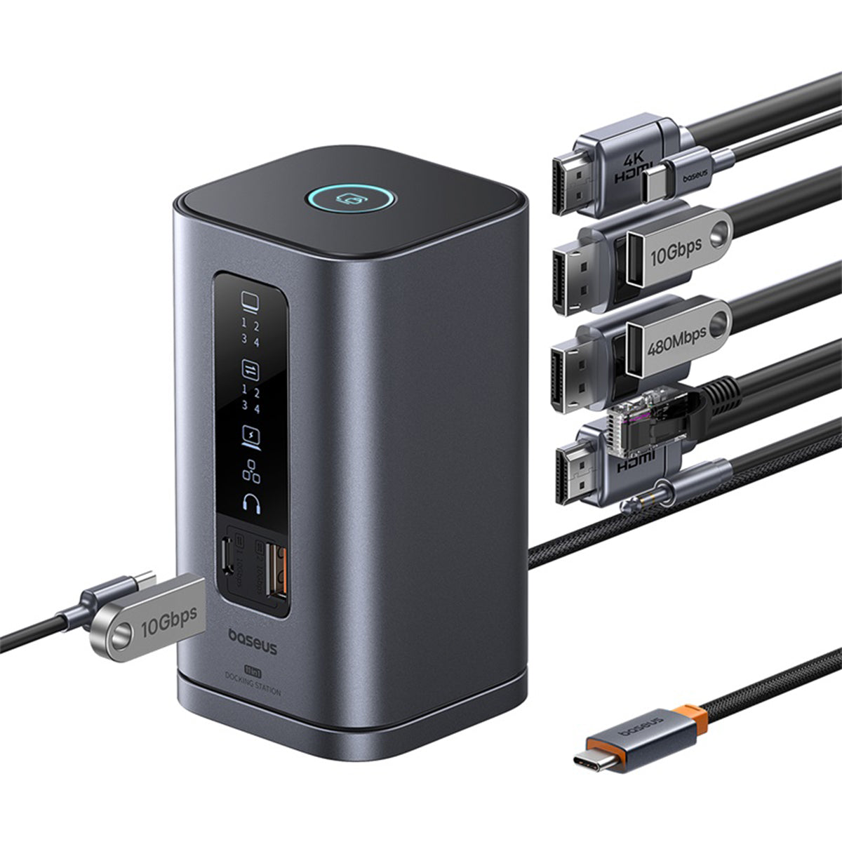 baseus-spacemate-11-en-1-estaci-n-de-acoplamiento-usb-c-con-triple-pantalla-4k image 3