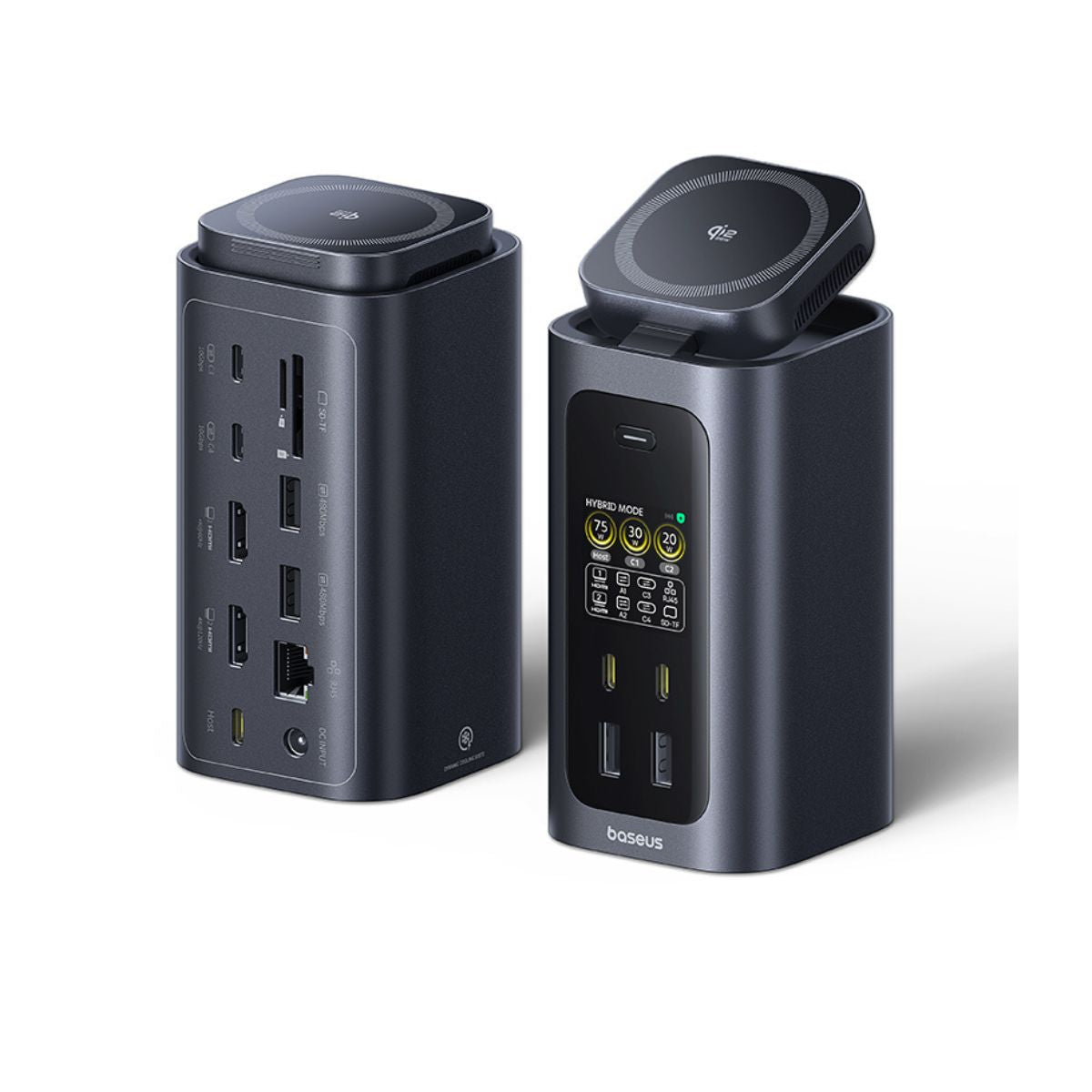 baseus-spacemate-rd1-pro-15-in-1-docking-station-dual-4k-hdmi-100w-pd-qi2-wirele image 4