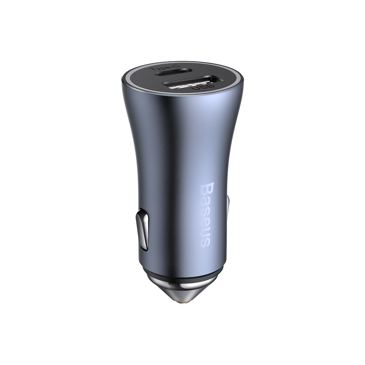 baseus-usb-a-usb-c-car-charger-40w-cargador-coche-doble-puerto-con-contacto-dora image 1