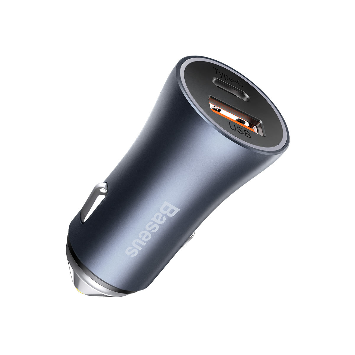 baseus-usb-a-usb-c-car-charger-40w-cargador-coche-doble-puerto-con-contacto-dora image 4