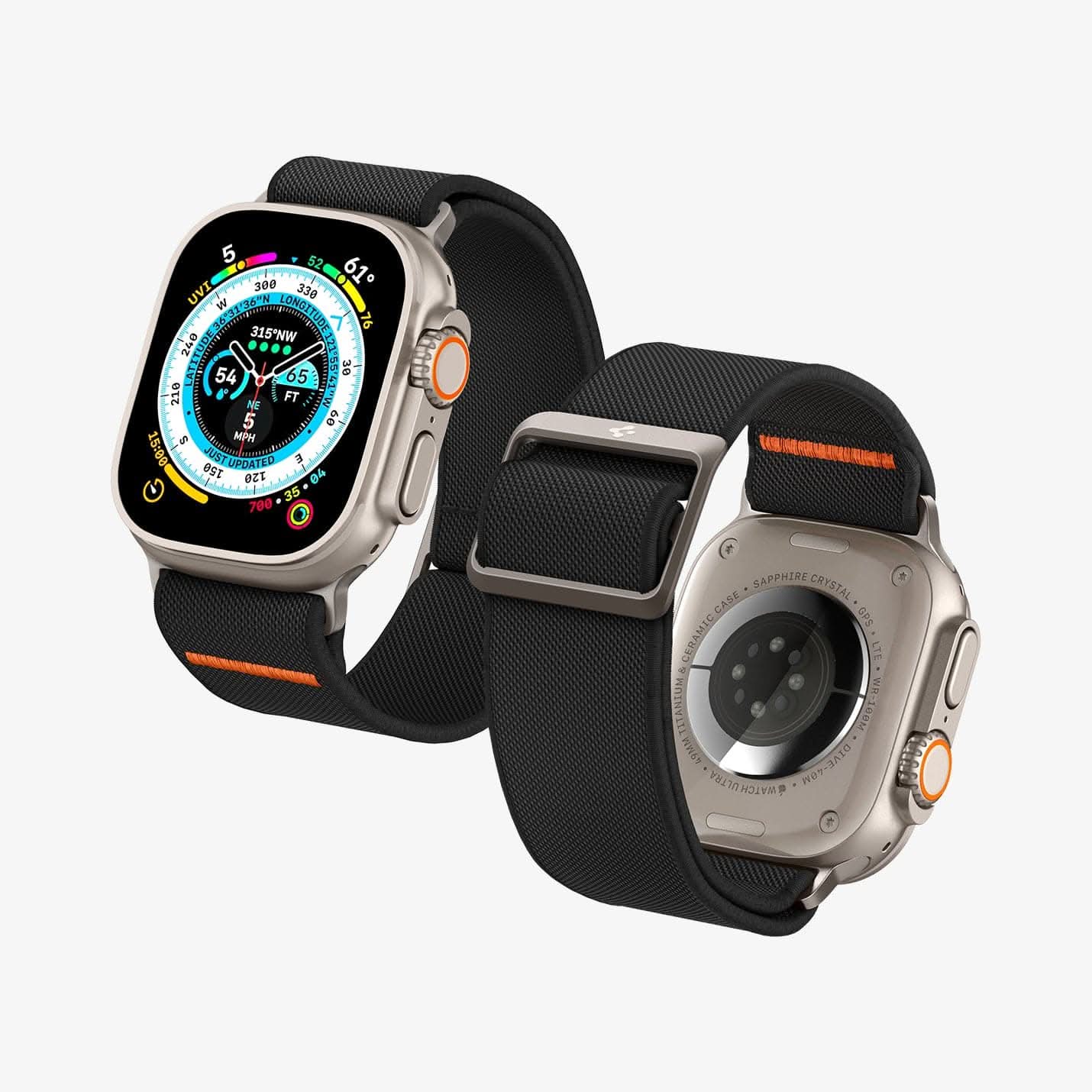 spigen-lite-fit-ultra-correa-para-apple-watch-44-mm-45-mm-49-mm-nailon-transpira image 4