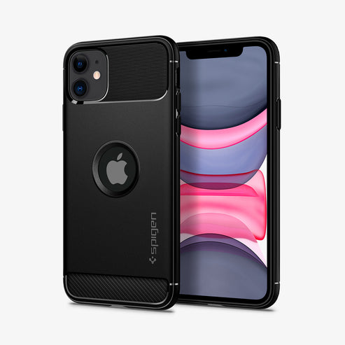 spigen-rugged-armor-funda-para-iphone-11-dise-o-deportivo-con-fibra-de-carbono image 2